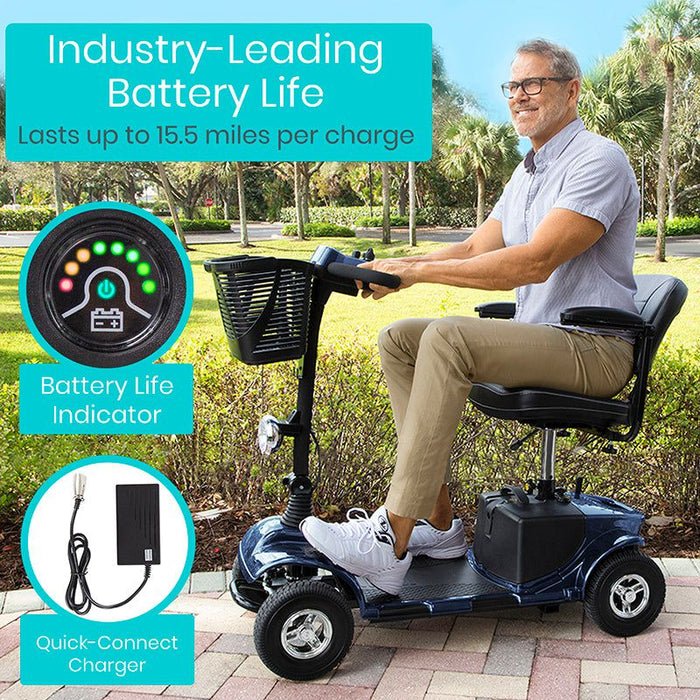 Vive Health Series A 4-Wheel Portable Mobility Scooter