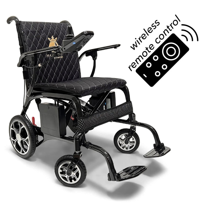 ComfyGO X7 Lightweight Foldable Electric Wheelchair | 265lb Capacity | 19 Mile Range | Airline Approved