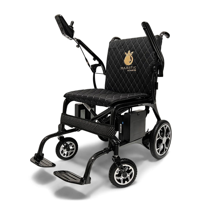 ComfyGo Phoenix Carbon Fiber Electric Wheelchair | Airline Approved | 240lb Capacity | 15.5 Mile Range | 4 MPH Speed