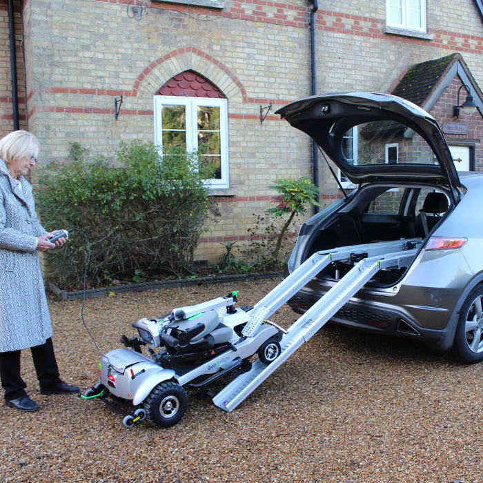 ComfyGo Quingo Flyte 5-Wheel Mobility Scooter with MK2 Self Loading Ramp