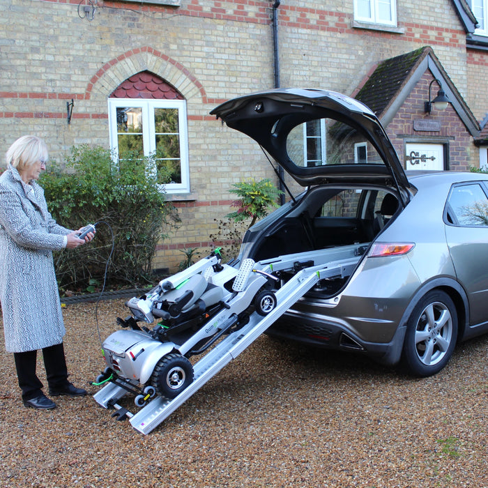 ComfyGo Quingo Flyte 5-Wheel Mobility Scooter with MK2 Self Loading Ramp