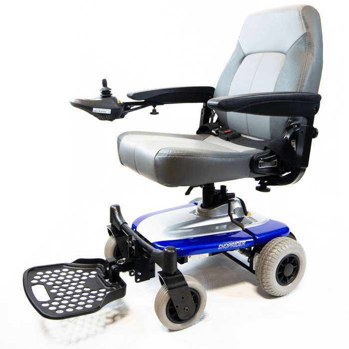 Shoprider Smartie Portable Lightweight Electric Power Wheelchair | 250 lb Capacity | 8 Mile Range | 3.1 MPH Speed