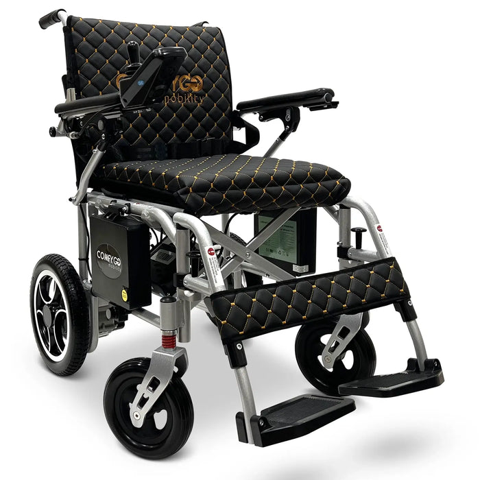 ComfyGO X7 Remote Control Foldable Electric Wheelchair | 265 lb Capacity | 10 Mile Range | 19” Wide Seat