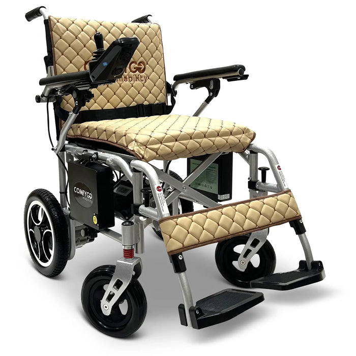 ComfyGO X7 Remote Control Foldable Electric Wheelchair | 265 lb Capacity | 10 Mile Range | 19” Wide Seat