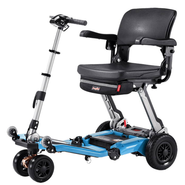 Luggie Super Plus 3 Foldable Travel Mobility Scooter | 360 lb Capacity | 15 Mile Range | 5 MPH Speed