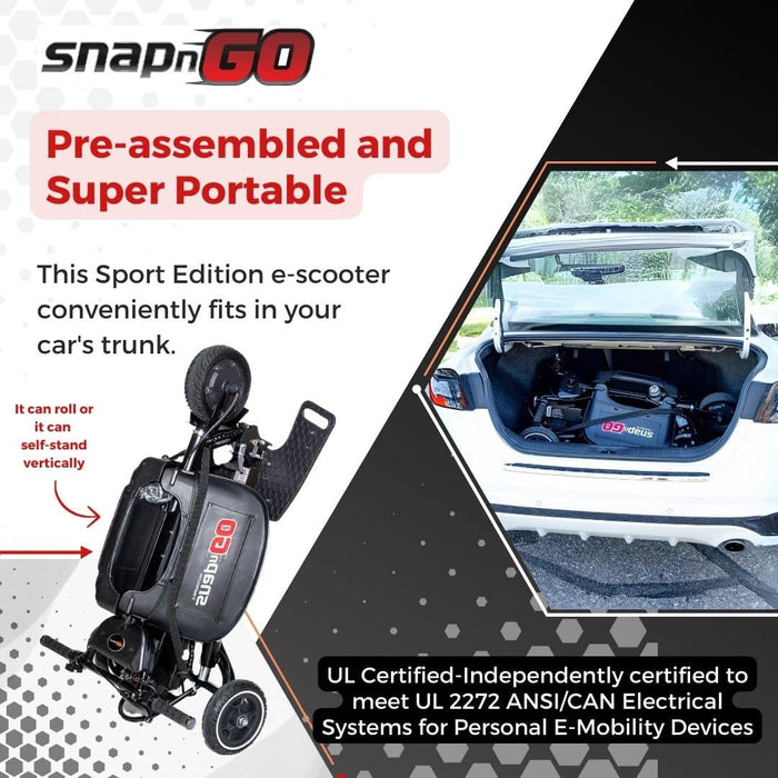 SNAPnGO Mobility Scooter Sport Edition