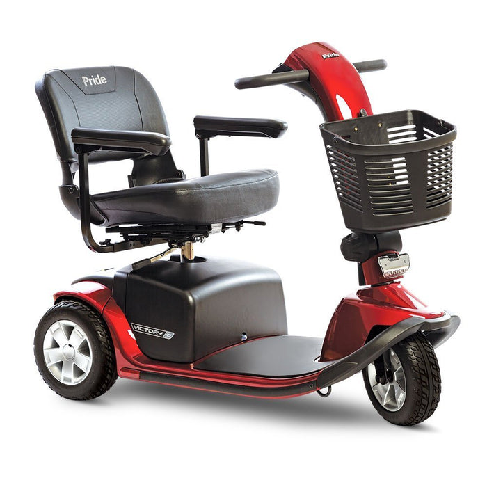 Pride Victory 10 3-Wheel Heavy Duty Mobility Scooter | 400lb Capacity | 15.5 Mile Range | 5.3 MPH Speed