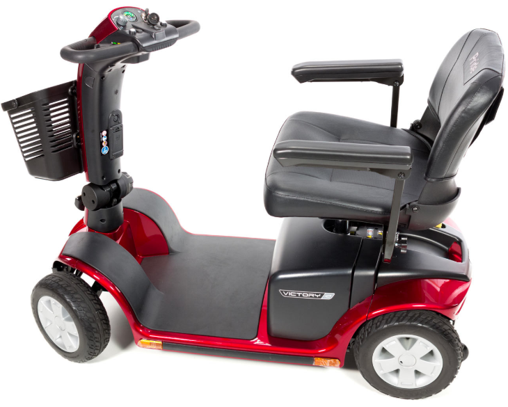 Pride Victory 10 4-Wheel Heavy Duty Mobility Scooter | 400lb Capacity | 15.5 Mile Range | 5.3 MPH Speed