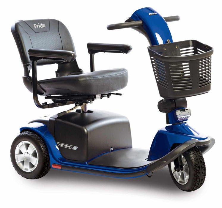 Pride Victory 10 3-Wheel Heavy Duty Mobility Scooter | 400lb Capacity | 15.5 Mile Range | 5.3 MPH Speed