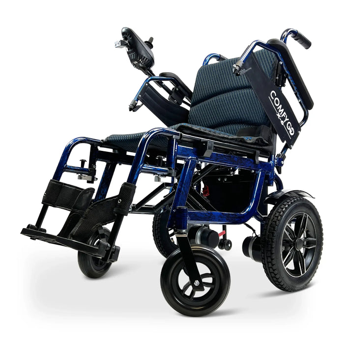 ComfyGO X6 Lightweight Foldable Electric Wheelchair | Airline Approved | 310lb Capacity | 13 Mile Range | 4 MPH Speed