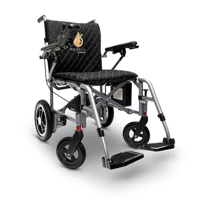 ComfyGO X7 Lightweight Foldable Electric Wheelchair | 265lb Capacity | 19 Mile Range | Airline Approved