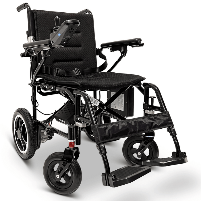 ComfyGO X7 Remote Control Foldable Electric Wheelchair | 265 lb Capacity | 10 Mile Range | 19” Wide Seat