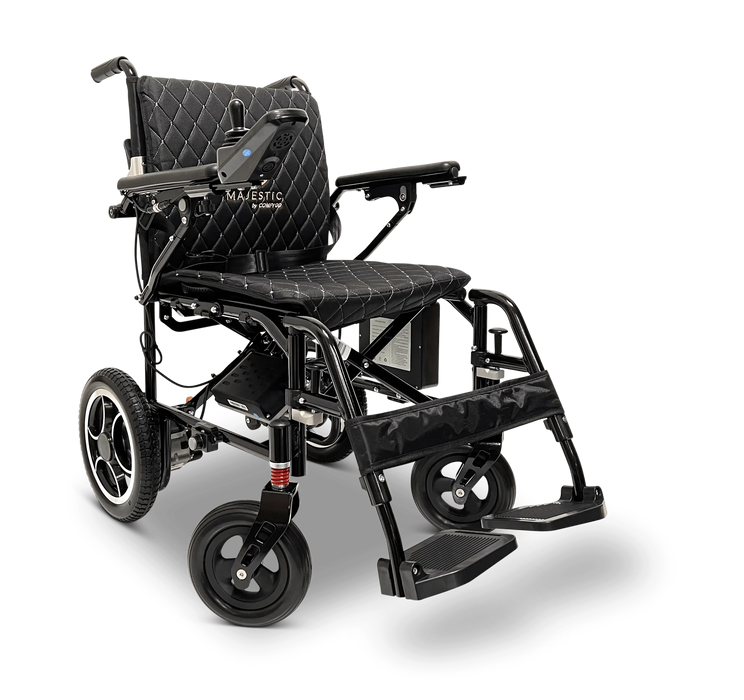 ComfyGO X7 Lightweight Foldable Electric Wheelchair | 265lb Capacity | 19 Mile Range | Airline Approved