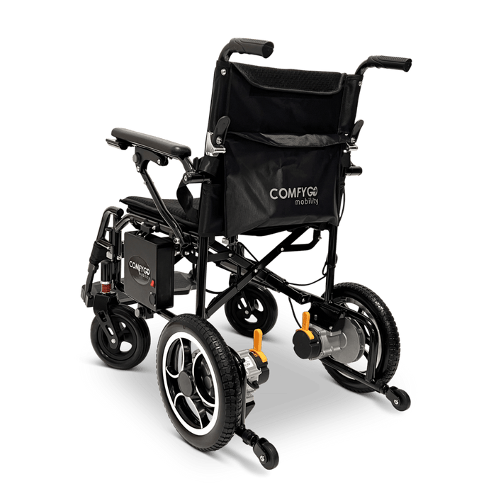 ComfyGO X7 Remote Control Foldable Electric Wheelchair | 265 lb Capacity | 10 Mile Range | 19” Wide Seat