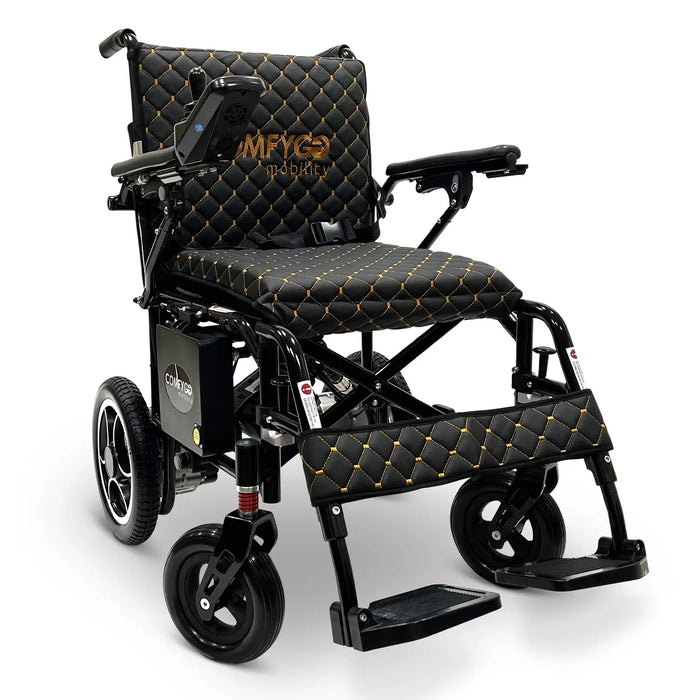 ComfyGO X7 Remote Control Foldable Electric Wheelchair | 265 lb Capacity | 10 Mile Range | 19” Wide Seat