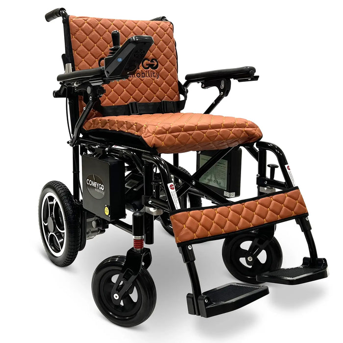 ComfyGO X7 Remote Control Foldable Electric Wheelchair | 265 lb Capacity | 10 Mile Range | 19” Wide Seat