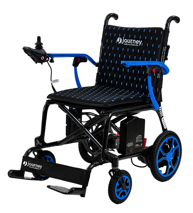 Journey Air Elite Carbon Fiber Folding Power Chair | 240lb Capacity | 9.3 Mile Range | 3.7 MPH Speed