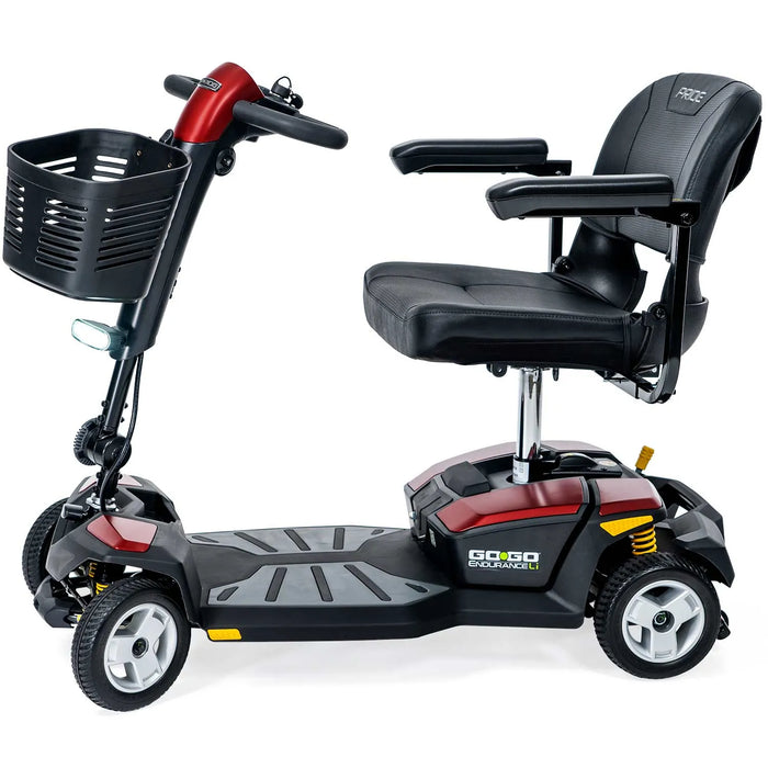 Pride Go Go Endurance Li 4-Wheel Travel Mobility Scooter | 325lb Capacity | 14.4 Mile Range