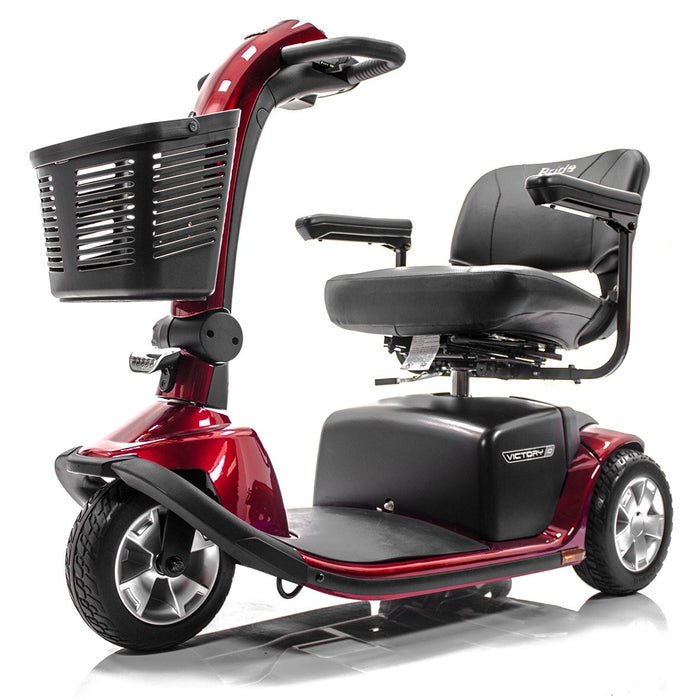 Pride Victory 10 3-Wheel Heavy Duty Mobility Scooter | 400lb Capacity | 15.5 Mile Range | 5.3 MPH Speed