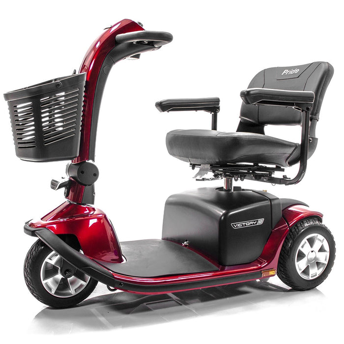 Pride Victory 10 3-Wheel Heavy Duty Mobility Scooter | 400lb Capacity | 15.5 Mile Range | 5.3 MPH Speed