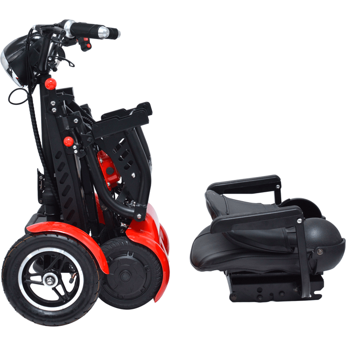 ComfyGo MS-3000 Foldable 4-Wheel Mobility Scooter | 12 MPH Speed | 265lb Capacity | 25 Mile Range